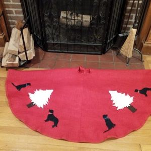 Handmade Labrador Christmas Tree Skirt